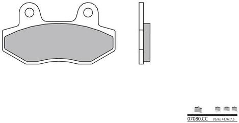 BREMBO / ブレンボ ブレーキパッド 07080CC カーボンセラミック | 07080CC