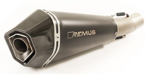 REMUS / レムス HYPERCONE スリップオンマフラー コネクティングチューブ付 触媒無し ステンレスブラック 65 mm l 056783 155218