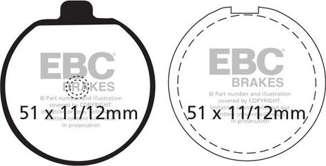 EBCブレーキ UK製ケブラー オーガニックFAシリーズ ブレーキパッド フロント左側用 | FA035