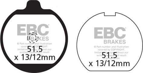 EBCブレーキ UK製ケブラー オーガニックFAシリーズ ブレーキパッド リア右側用 | FA037