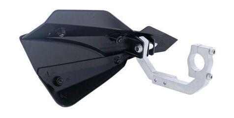 SW Motech SABRE Handguard shells. Black. Separate, removable wind deflector. | SAB-1BK-00-BK