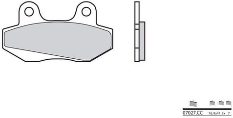 BREMBO / ブレンボ ブレーキパッド 07027CC カーボンセラミック | 07027CC