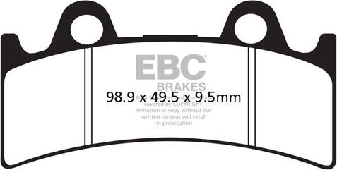 EBCブレーキ UK製ケブラー オーガニックFAシリーズ ブレーキパッド フロント左側用 | FA190