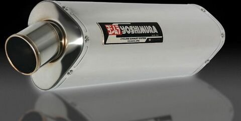 YOSHIMURA / ヨシムラ EEC approved スリップオン Tri-Oval GSX1400 05-07 (SS) - ステンレス カバー | 1A0-115-5451