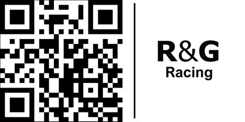 R&G（アールアンドジー） リアフットレストプレート ブラック DUKE125(17-) | BLP0070BK