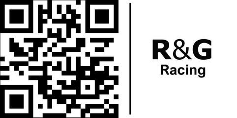 R&G（アールアンドジー） リアフットレストプレート ブラック RC125/390(17-) | BLP0074BK