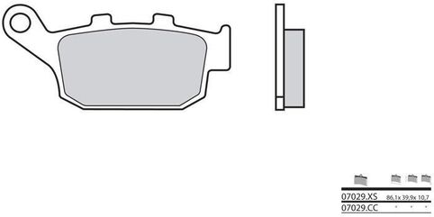 BREMBO / ブレンボ ブレーキパッド 07029CC カーボンセラミック | 07029CC