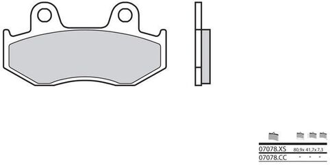 BREMBO / ブレンボ ブレーキパッド 07078XS カーボンセラミック オーガニック | 07078XS