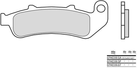 BREMBO / ブレンボ ブレーキパッド 07HO39SP シンタード・メタル | 07HO39SP