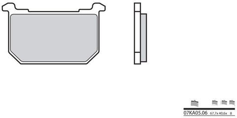 BREMBO / ブレンボ ブレーキパッド 07KA0506 オーガニック | 07KA0506