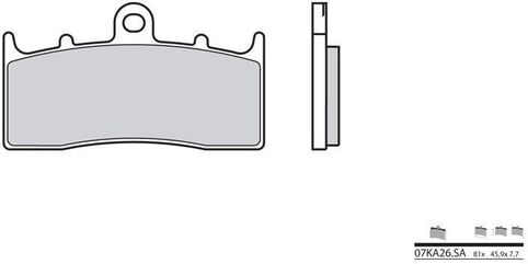BREMBO / ブレンボ ブレーキパッド 07KA26SA シンタード・メタル | 07KA26SA