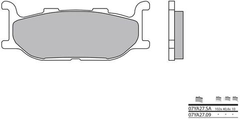 BREMBO / ブレンボ ブレーキパッド 07YA2709 オーガニック | 07YA2709