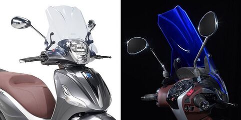 GIVI / ジビ Specific "ICE" screen 29 x 45 cm (H x W) Piaggio Beverly | 5606BL