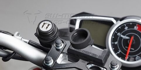 SWモテック / SW-MOTECH Double USB port with Cable Harness 12 V