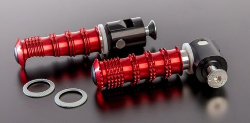 ABM / エービーエム Replacement rests rGrip universal incl. screws, クランプカラー: ブラック, レストカラー: シルバー | 100205-F15-F11