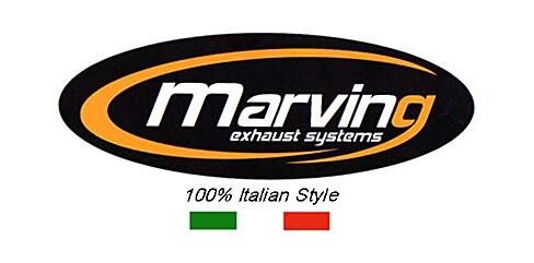 Marving / マービング デュアルマフラー スモールオーバル = 94x124 Superline アルミニウム - EU公道走行認可 Honda HORNET 900 | AL/HO/62