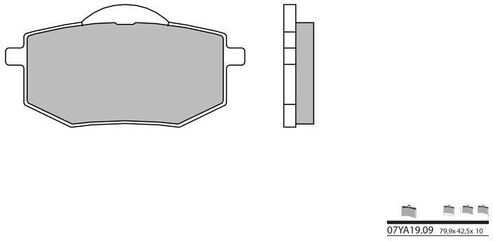 BREMBO / ブレンボ ブレーキパッド 07YA1909 オーガニック | 07YA1909