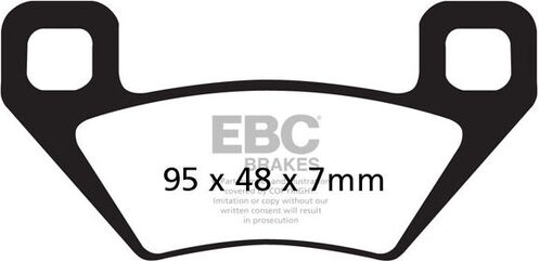 EBCブレーキ R シリーズ Heavy Duty シンタリング ブレーキパッド フロント左側用 | FA395R