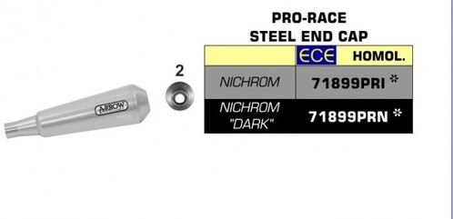 ARROW / アロー BRIXTON BX/FELSBERG 125X '19 eマーク認証 PRO-RACE ニクロム DARK サイレンサー | 71899PRN