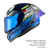 NEXX Race Helmet X.R3R GLITCH RACER BLUE NEON, Size: XXS | 01XR323415163
