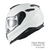 NEXX Urban Helmet Y.100 CORE WHITE PEARL, Size: XS | 01YU100406058