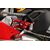 CNC Racing / シーエヌシーレーシング Adjustable rear sets RPS Ducati Panigale V4 R - Pramac Racing Limited Edition, Silver/Red | PE408PR