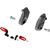 CNC Racing / シーエヌシーレーシング Riser 30 mm kit for footpegs EASY and TOURING driver, Black | PEA51B