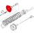 CNC Racing / シーエヌシーレーシング Pressure plate oil bath clutch Ducati, Red | SP200R