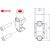 CNC Racing / シーエヌシーレーシング Brembo Master シリンダークランプ + ミラーマウント スレッド M10 左側, ブラック | CV011B