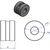 CNC Racing / シーエヌシーレーシング Spacer Adapters ハンドルバー Ducati Hypermotard 796 1100, レッド | RM212R