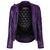 Motogirl Valerie Purple Leather Jacket | VLJ-PRP
