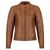 Motogirl Valerie Camel Leather Jacket | VLJ-CAM