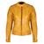 Motogirl Valerie Yellow Leather Jacket | VLJ-YEL