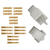 Kedo 9-pin connector housing with snap-in nose incl 2x9 Connector Type 110th | 41525-9