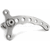 Kedo Decompression Lever Eco 'Drilled', ergonomic shape for easy handling, stainless steel | KTH-10053