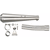 Kedo Gibbonslap Stainless Steel silencers, NOT Street Legal, incl dB killer, Connector Pipe and Bracket (in combination with center stand see item 27938) | WM0022-1