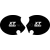 Kedo Side Cover Decal Set 'XT500', 1 Pair Right & Left, lettering similar to 1980 TT500 US model | 20113