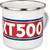 Kedo Nostalgia Cup 'XT500', 300ml, white / red / blue in gift box, enamel with metal edge (handwashing recommended) | 41401