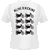 Kedo T-Shirt 'XT500 Model Summary', size M, color : white, print : black back, front red / black 160g organic cotton, 100% cotton | 70038M-W