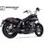 IXIL / イクシル Slip On Exhaust (Lower Muffler) - Ironhead Round Black | HD 1006 SB