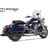 IXIL / イクシル Slip On Exhaust (Right Muffler) - Ironhead Round Black | HD 1018 SB