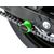 Powerbronze / パワーブロンズ スイングアームプロテクターキット, ブルー プラスチック KAWASAKI NINJA 250, 18-19, NINJA 400, 18-19, Z400, 19 | 514-K131-008