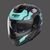 NOLAN / ノーラン Full Face Helmet N80.8 Starscream N-com Teal Blue Black Matt | N88000544037