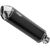 SHARK / シャークマフラー DSX-5 slip on exhaust (4-1), Black, Elliptical | 841073