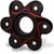 CNC Racing / シーエヌシーレーシング Rear sprocket flange Ducati - Bicolor, Black/Red | FL507BR