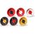 CNC Racing / シーエヌシーレーシング Fuel tank cap - Fast Open plug BICOLOR, Black/Red | TSU02BR