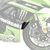 Pyramid Plastics / ピラミッドプラスチック Kawasaki ZX6-R 636 エクステンダーフェンダー マットブラック 2005>2008 | 053170