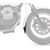 Pyramid Plastics / ピラミッドプラスチック Moto Guzzi V7 Classic/Café エクステンダーフェンダー マットブラック 2008> | 058720