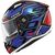 GIVI / ジビ 50.6 SPORT DEEP FULL-FACE HELMET, Blue / red, Size XS | H506FEPLR54