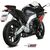 MIVV / ミヴ SPORT DELTA RACE SLIP-ON Muffler BLACK STAINLESS STEEL for APRILIA RS 125 (4 stroke) 2017 ECE approved (Euro4) Catalyzer is included | A.011.LDRB